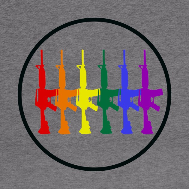 Rainbow Pride Flag Rifles by Shared Reality Shop